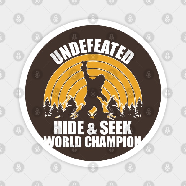 Hide & Seek World Champion Bigfoot Magnet by Clawmarks